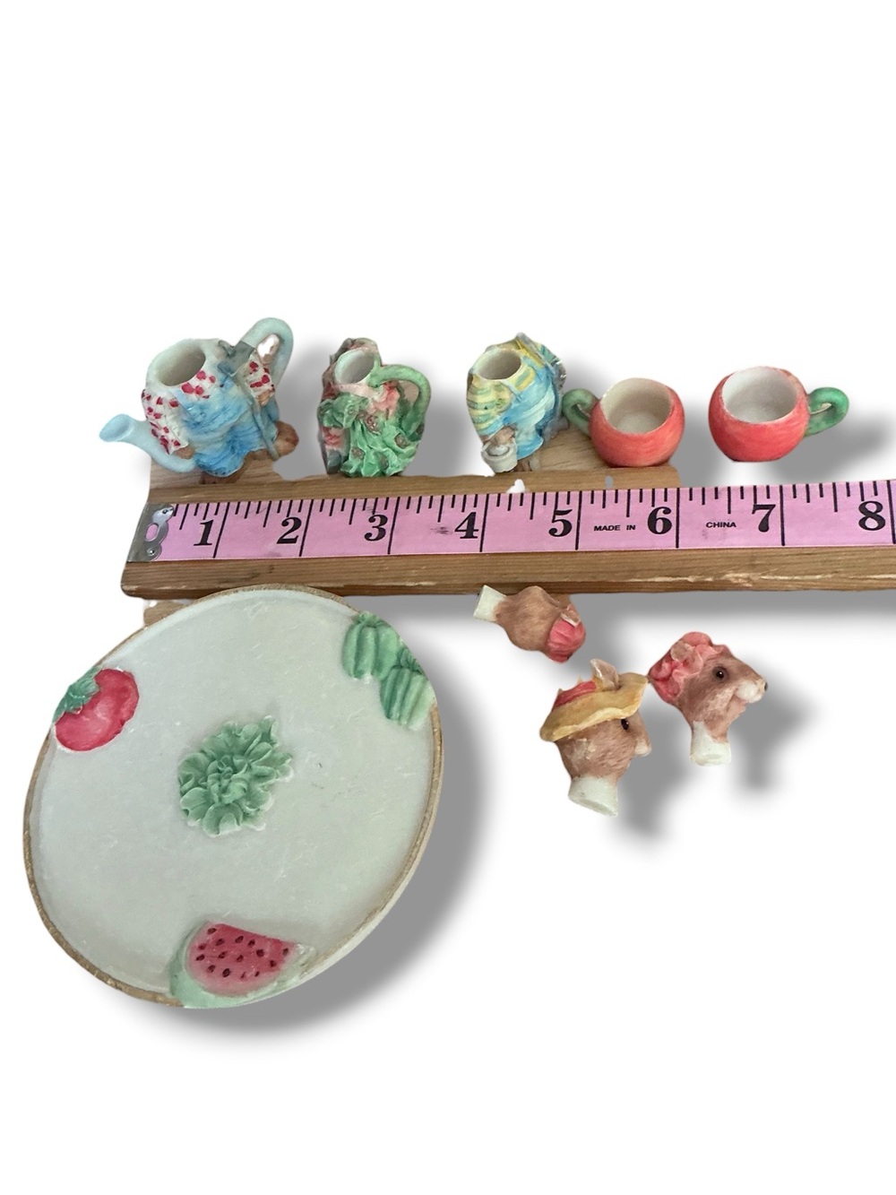Whimsical Rabbit Mouse Mini Tea Set - Picture 7 of 7